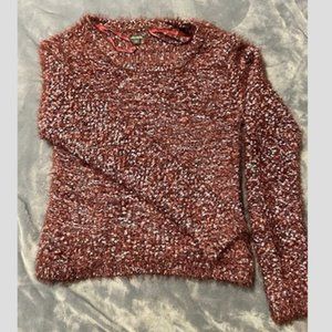 Burgundy fuzzy Sweater